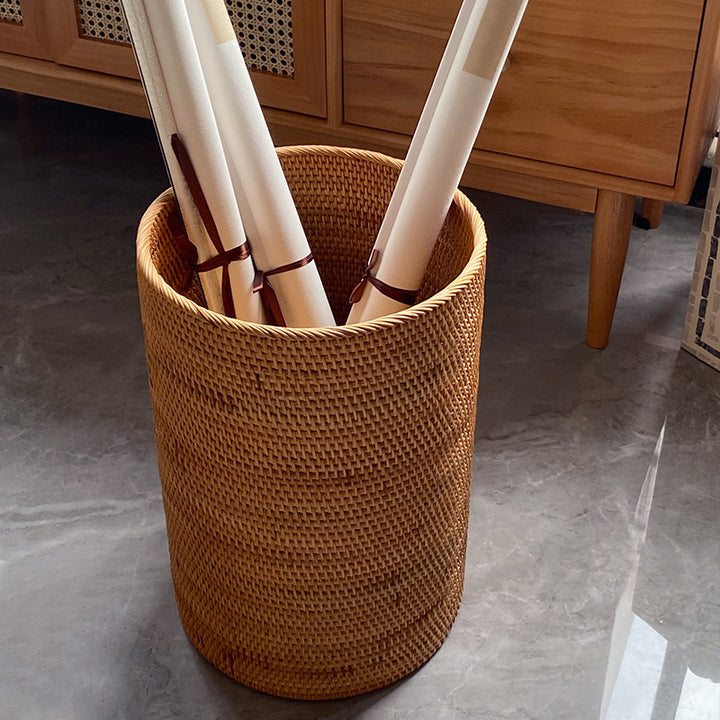 Women rectangular storage basket with practical handle Stornfield