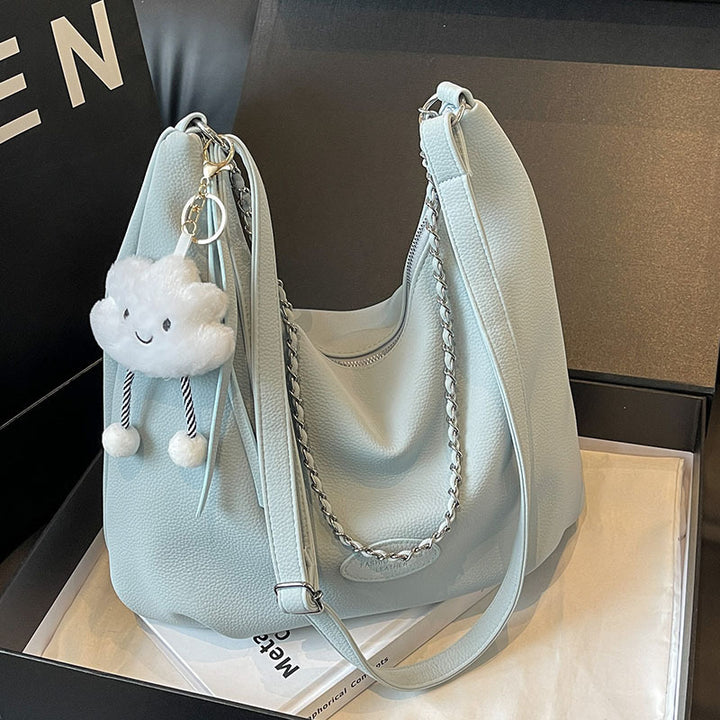 Soft Leather Slouchy Shoulder Bag