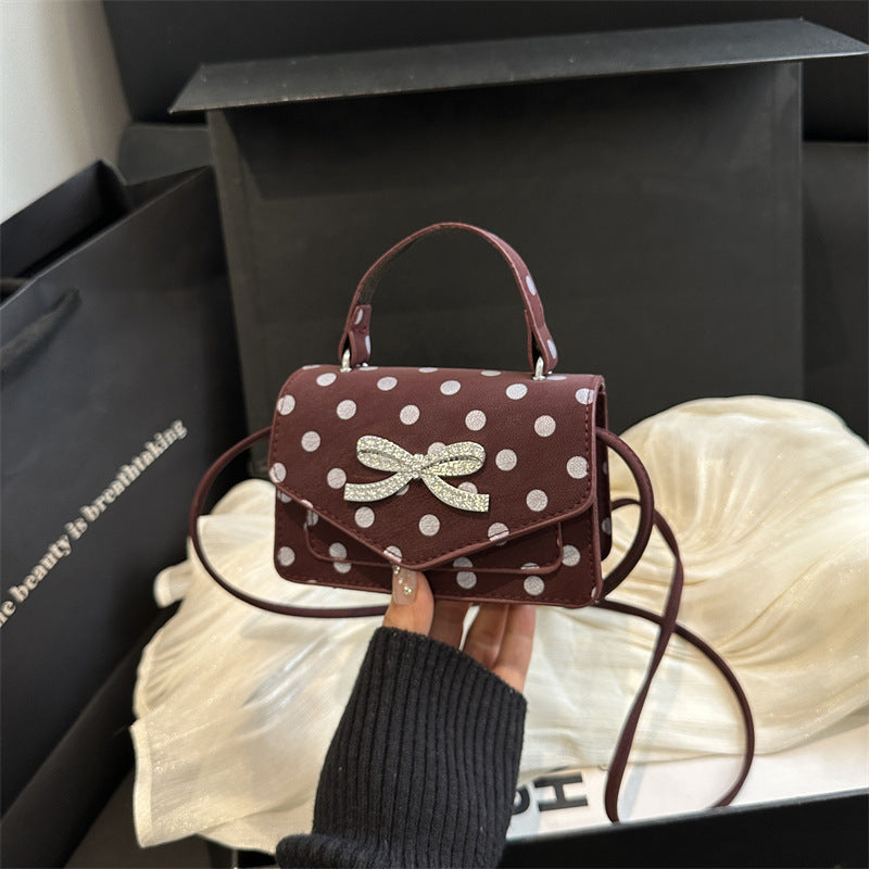 WoElegant Polka Dot Handheld Satchel Bag Stornfield