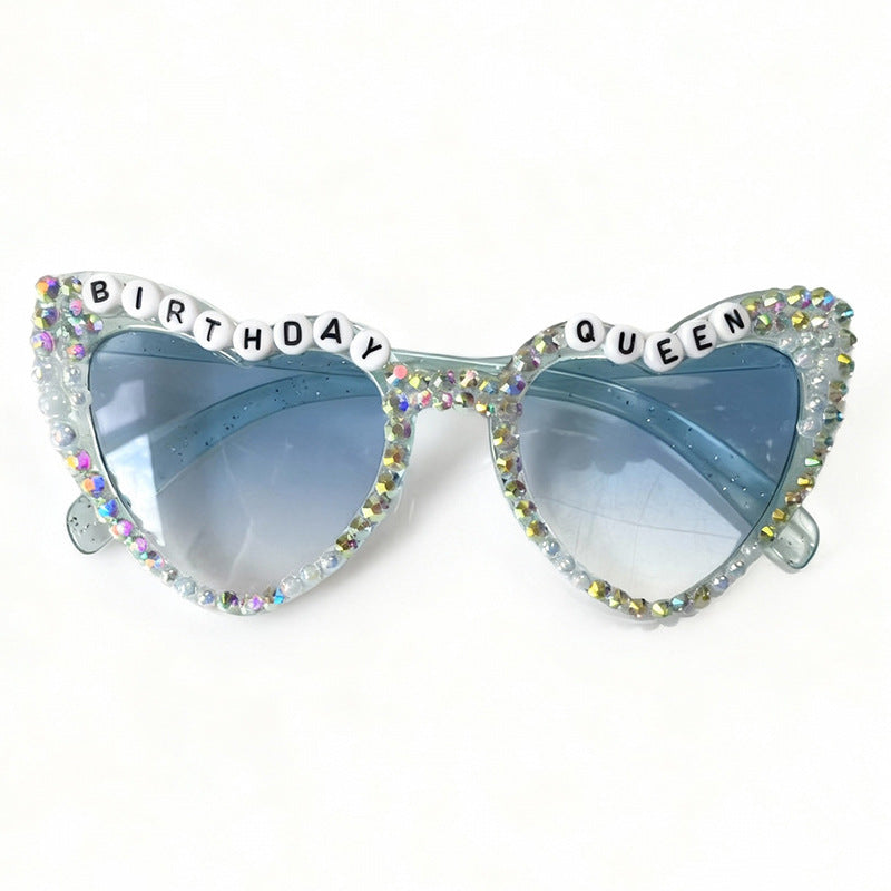 Rhinestone-Accented Birthday-Themed Sunglasses Stornfield