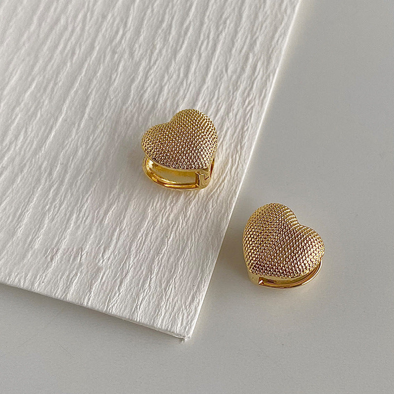 Finely Crafted Heart Stud Earrings Stornfield