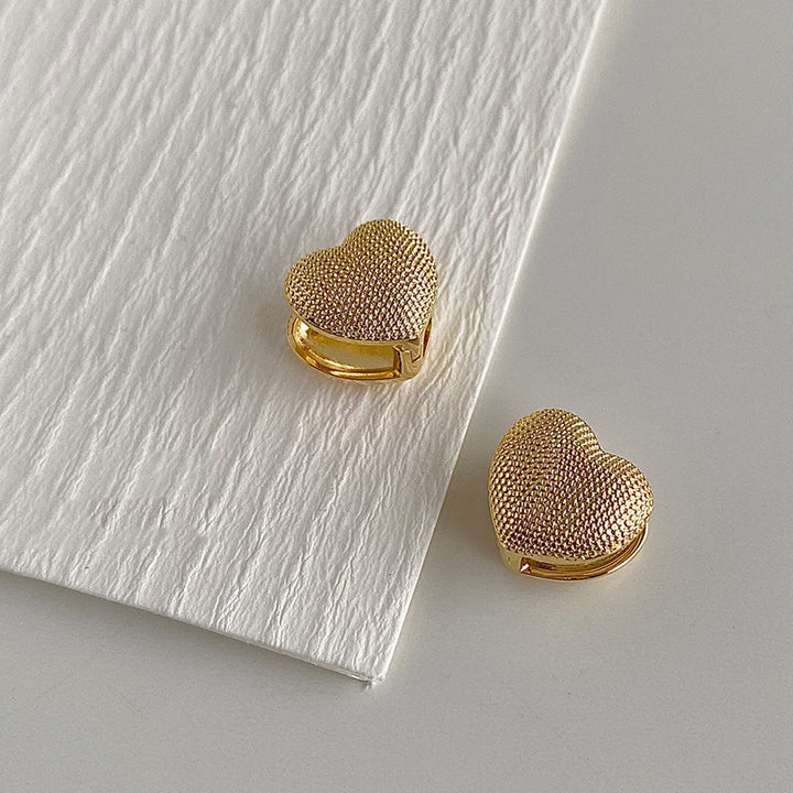 Finely Crafted Heart Stud Earrings Stornfield