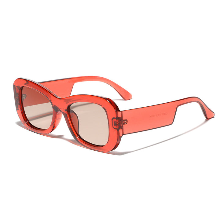 Women's modern square sunglasses with transparent frame Stornfield