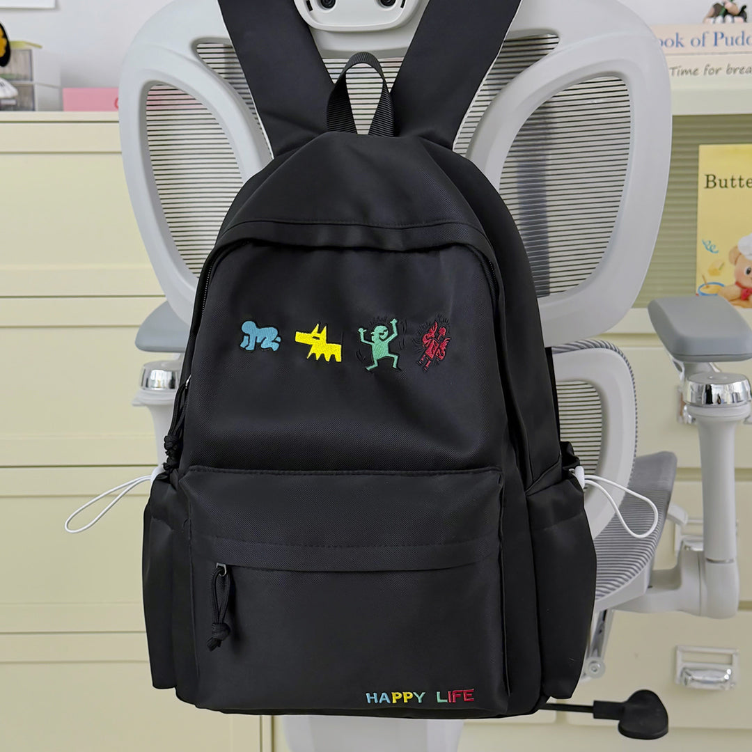 Artistic Embroidered Casual Backpack Stornfield