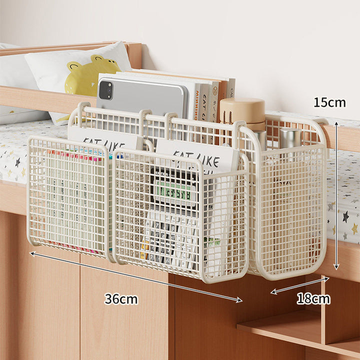 Overbed Mesh Three-Compartment Hanging Storage Caddy