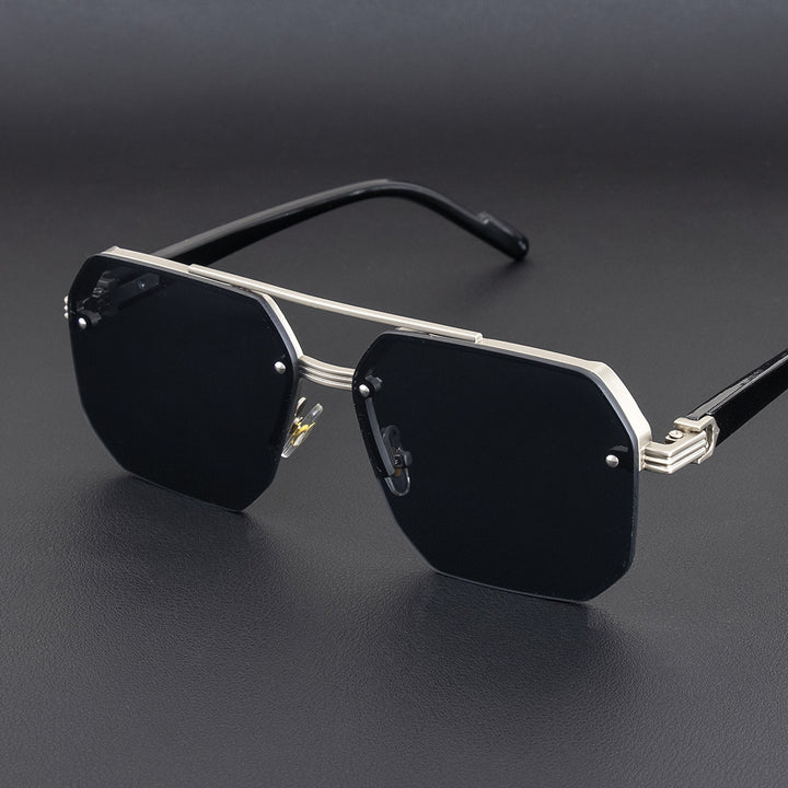 Geometric Metal Frame Sunglasses Stornfield