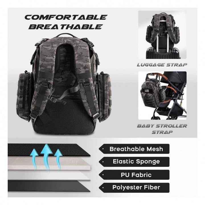 Tactical Backpack with Multifunctional Compartments Stornfield