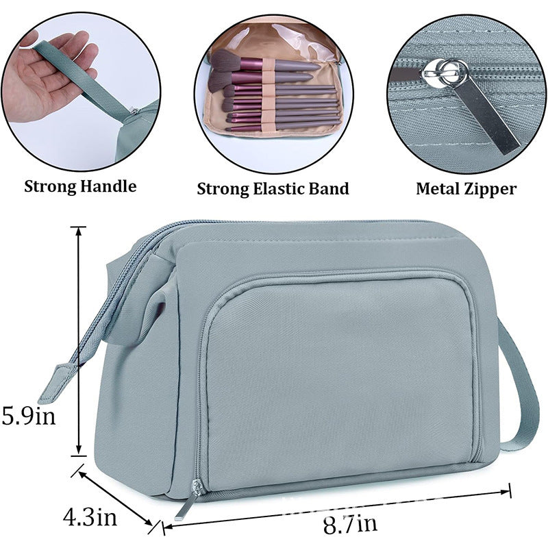 Cosmetic Organizer Bag with Adjustable Interior Compartment Stornfield