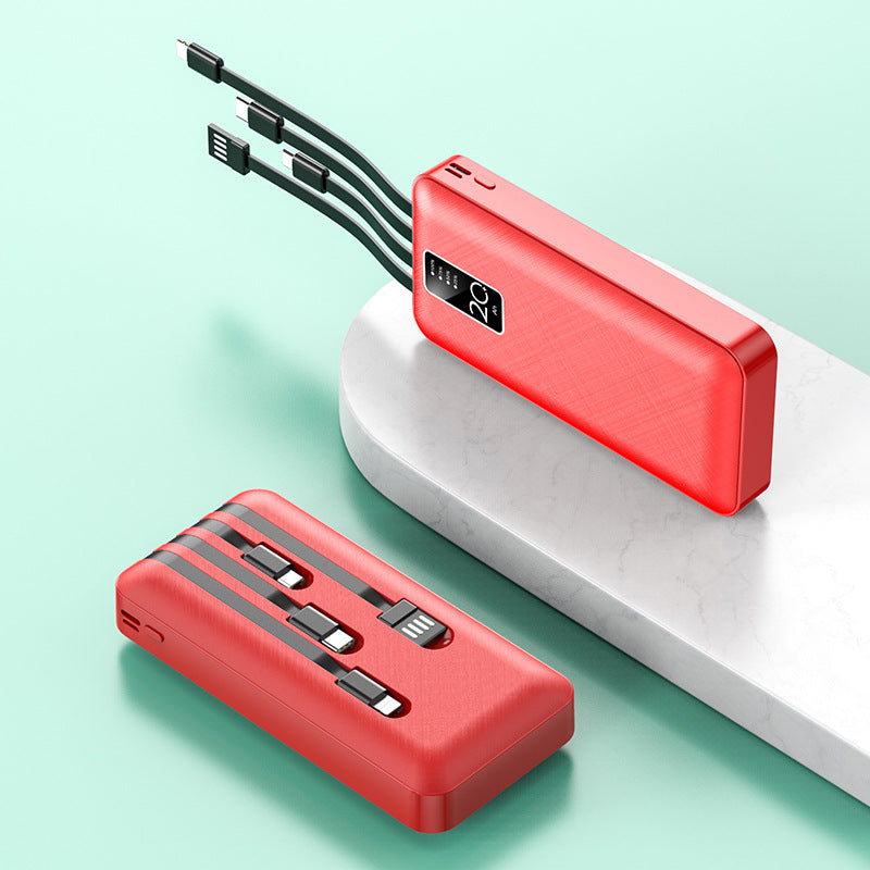 Powerful power bank with integrated multi-cable Stornfield