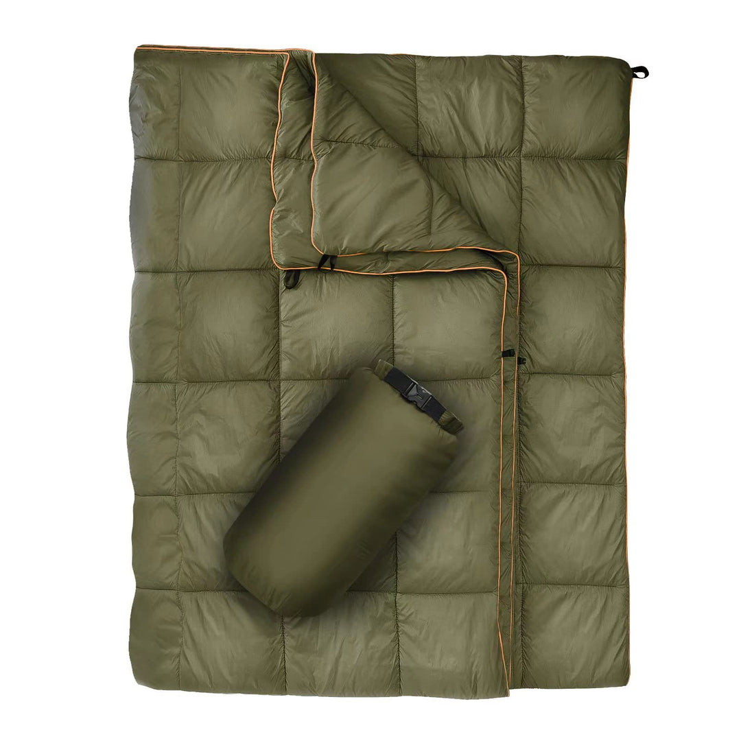 Unisex portable blanket with innovative compression design Stornfield
