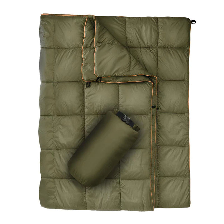 Unisex portable blanket with innovative compression design Stornfield