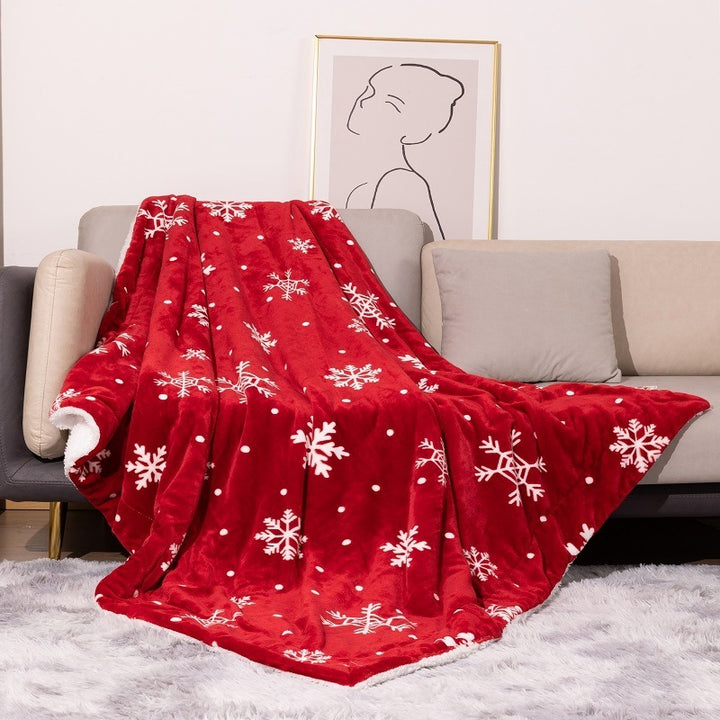 Fun Holiday-Themed Plush Fleece Blanket