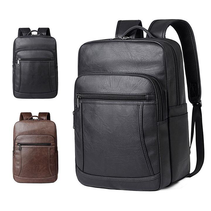 Elegant Backpack Made of Faux Leather with Multiple Compartments Stornfield