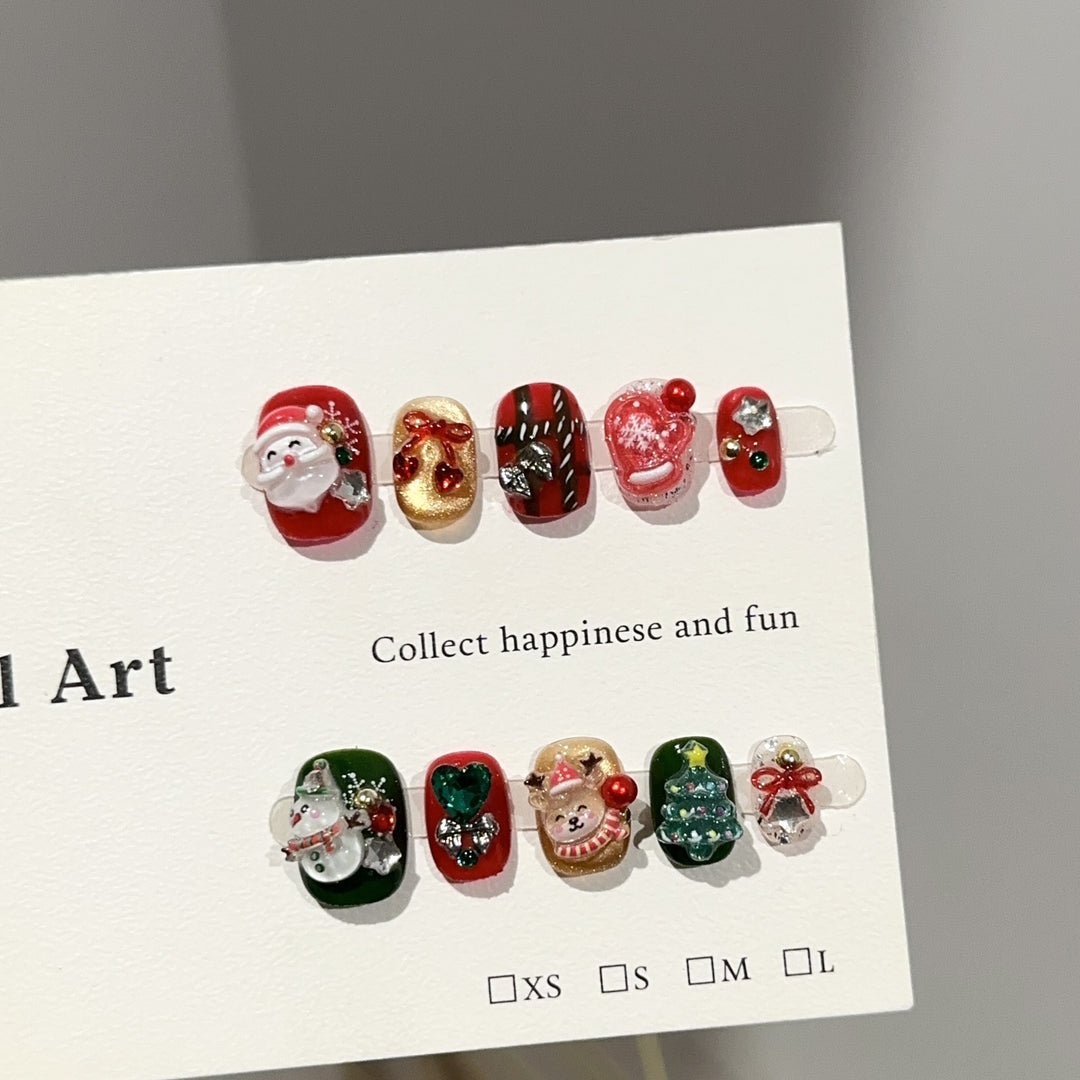Festive Themed Press-On Nail Art Set