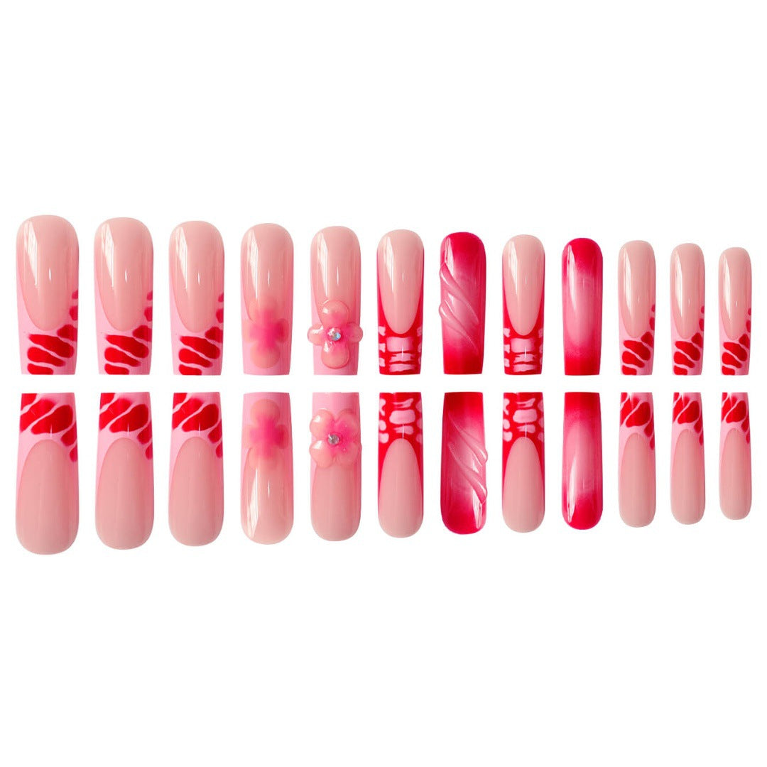 Glamorous Floral Press-On Nails Set Stornfield