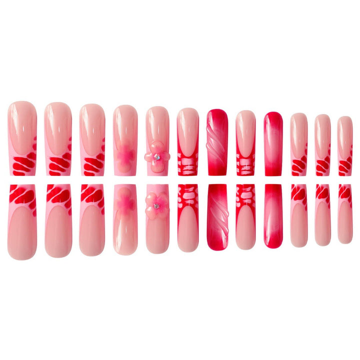 Glamorous Floral Press-On Nails Set Stornfield