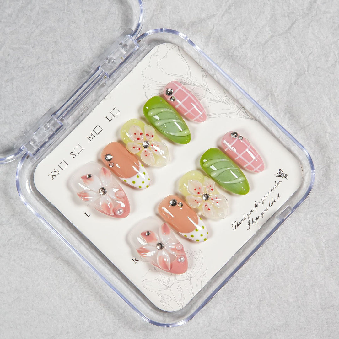 Artistic Floral Design Press-On Nails  1791254751