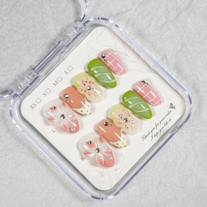 Artistic Floral Design Press-On Nails  1791254751