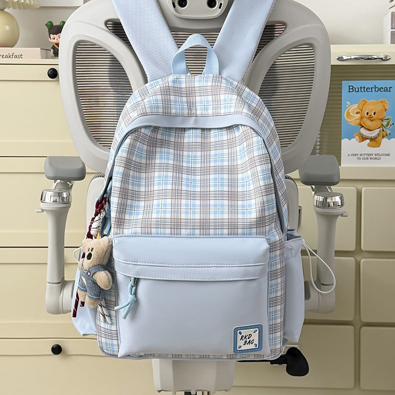 Checked Patterned Backpack Stornfield