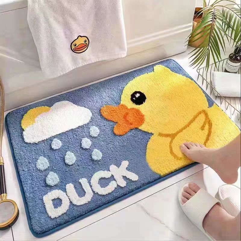 Fun Frog-Themed Bath Mat