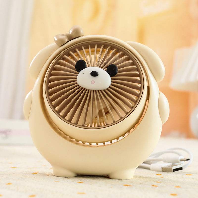 Ladies Portable Mini Hand Fan with Playful Animal Design Stornfield