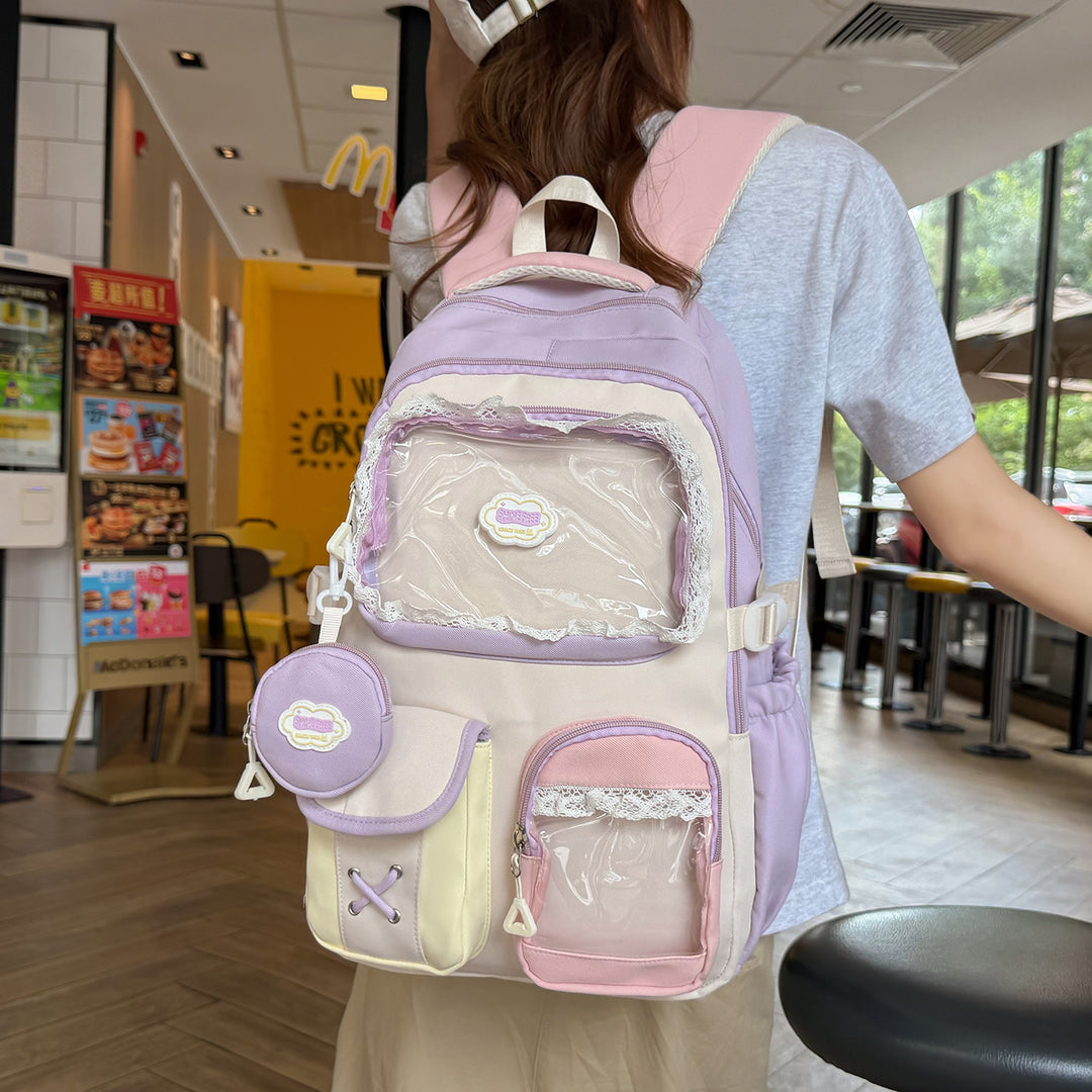 Cute Decorative Multi-Pocket Backpack Stornfield