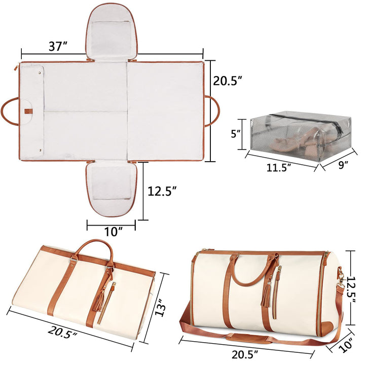 Stylish travel bag with integrated suit compartment Stornfield