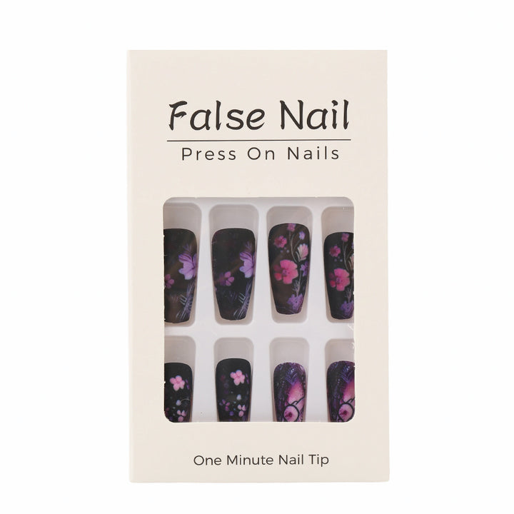 Artificial nails with floral pattern Stornfield