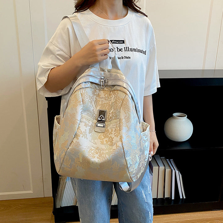 Elegant Floral Patterned Backpack Stornfield