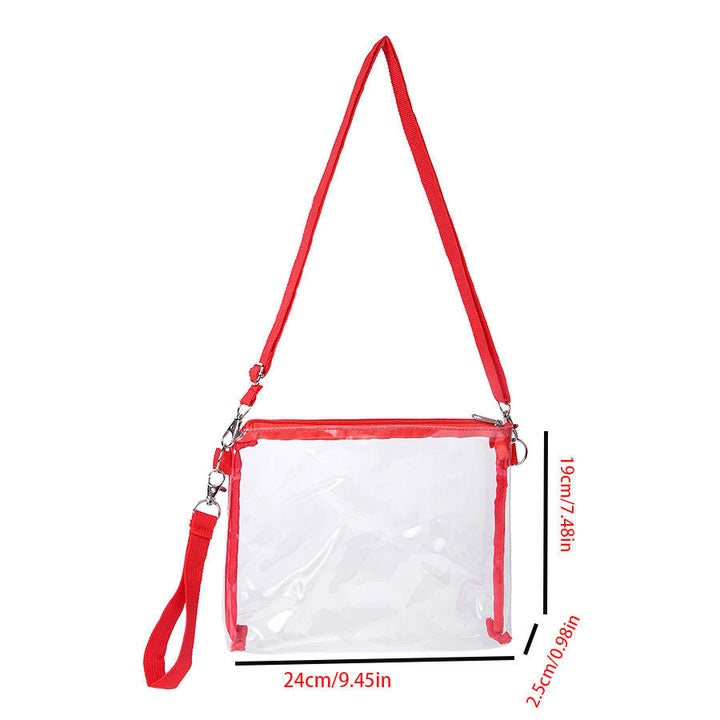 Transparent shoulder bag with adjustable shoulder strap Stornfield