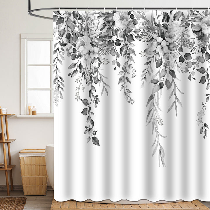 Floral Patterned Bathroom Shower Curtain Stornfield