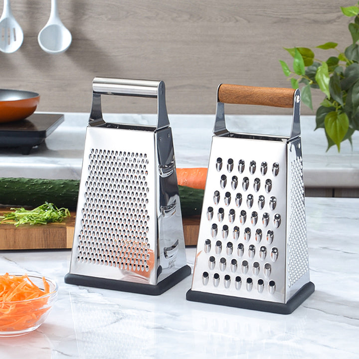 Ergonomic stainless steel cheese and vegetable grater Stornfield
