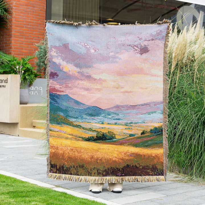 Scenic Landscape Throw Tapestry