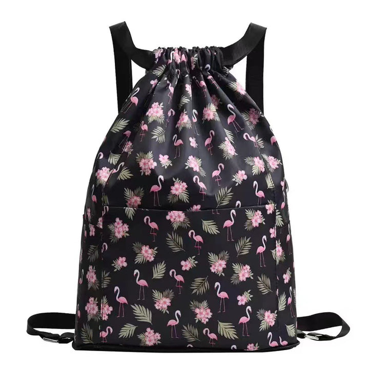 Drawstring Floral Print Backpack Stornfield