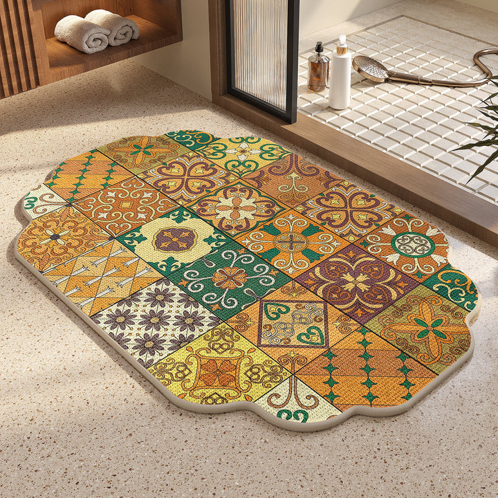 Vintage Mosaic Bath Mat