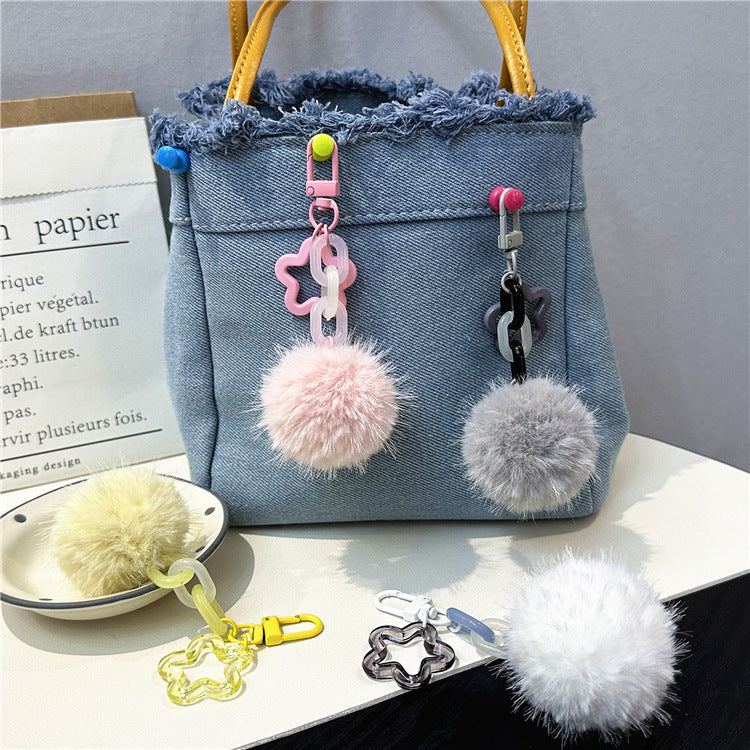Cute Fuzzy Pom-Pom Keychain Stornfield
