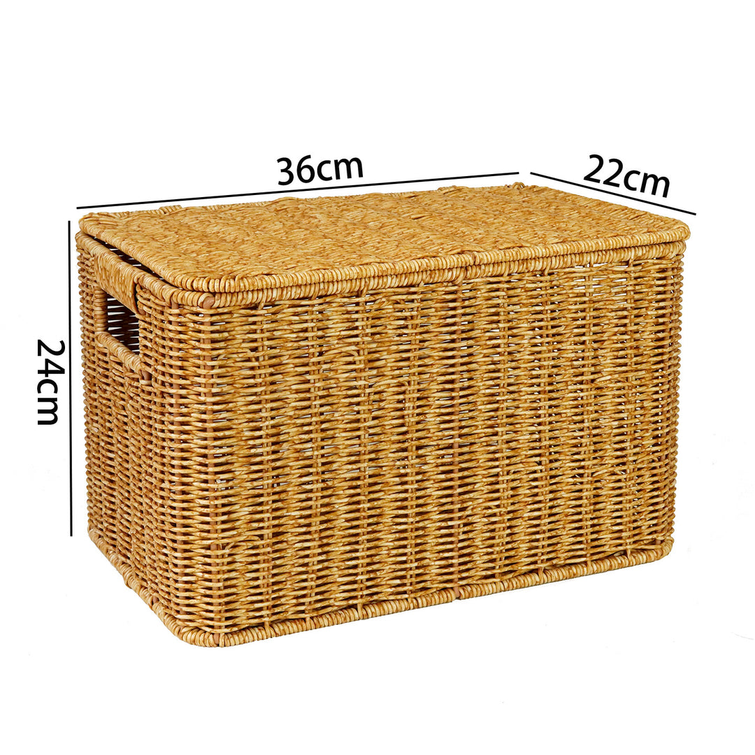 Handwoven Wicker Storage Chest Stornfield