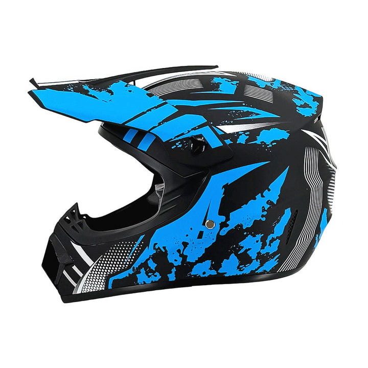 full-face motocross helmet with extended visor and reinforced chin guard Stornfield