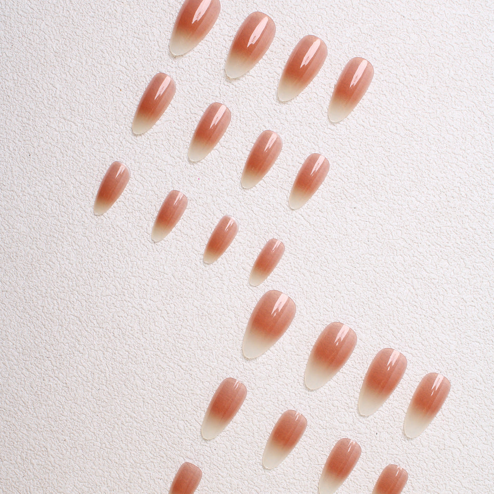 Elegant Ombre Almond Press-On Nails Stornfield