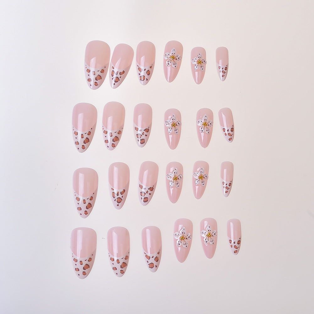 Artistic Floral-Embossed Press-On Nails Stornfield