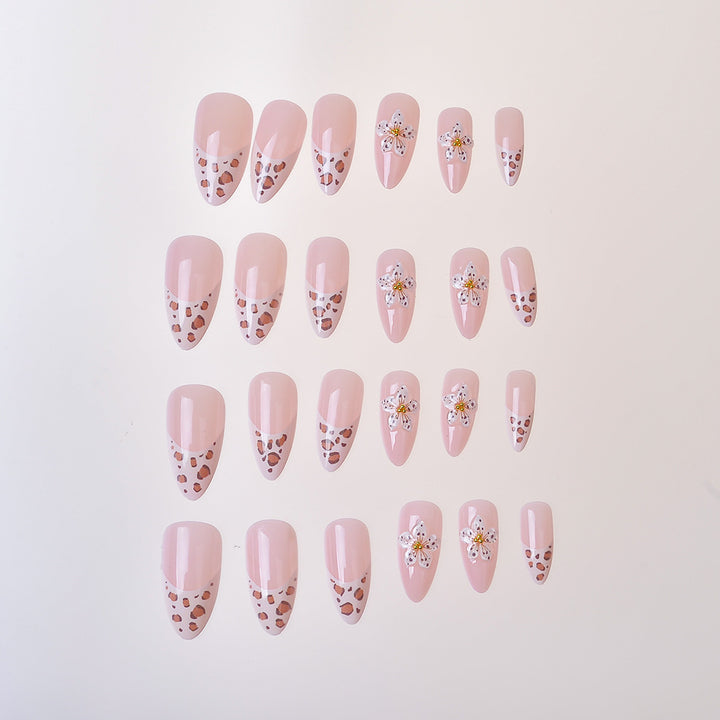 Artistic Floral-Embossed Press-On Nails Stornfield