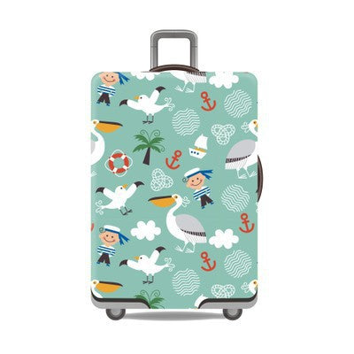 Tropical Leaf Print Hard Shell Luggage Stornfield
