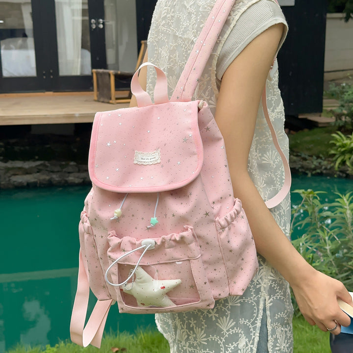 Fun Star-Embellished Mini Backpack Stornfield