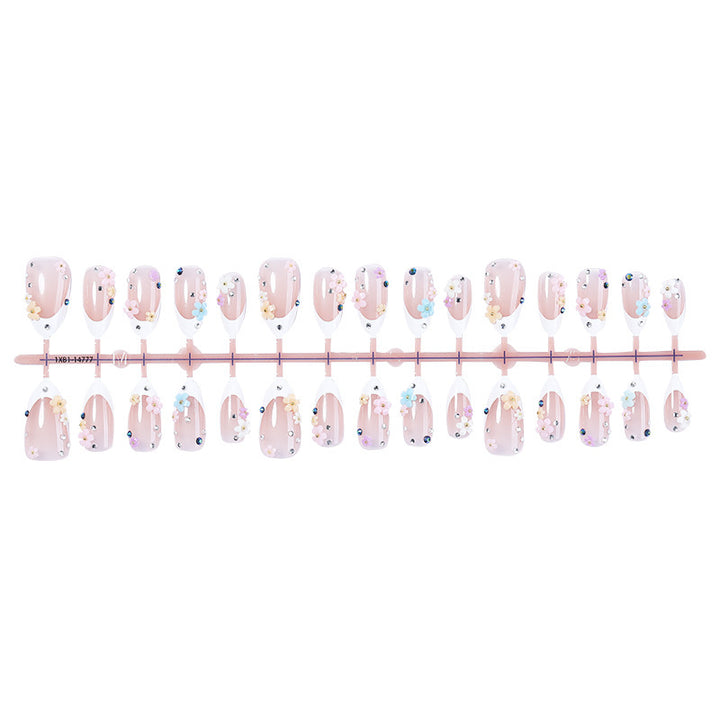 Artificial nails with floral designs Stornfield