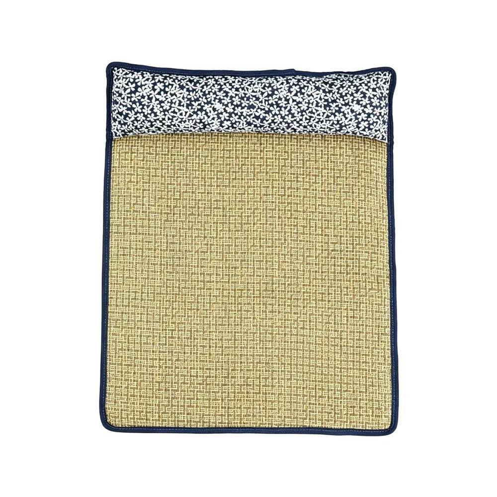 Unisex nan cooling sisal sleeping mat with padded neck pillow for pets Stornfield