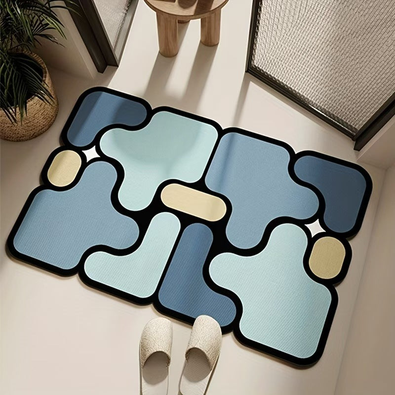 Modern Abstract Floor Mat Stornfield