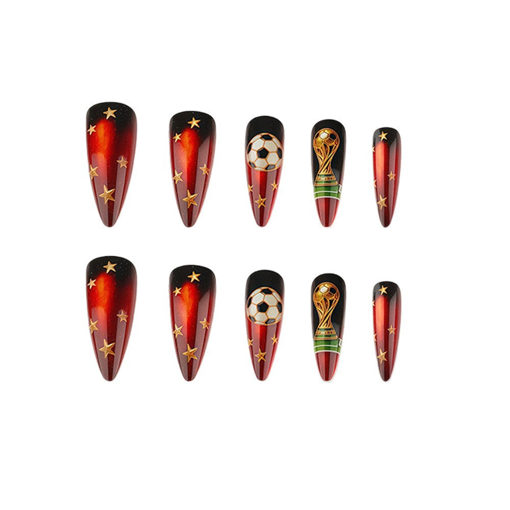 Creative Football Art Nails Stornfield