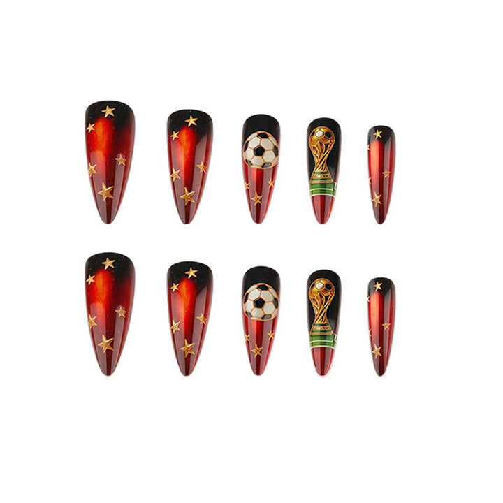 Creative Football Art Nails Stornfield