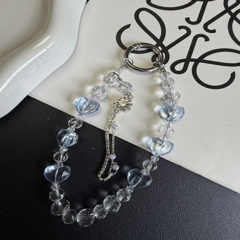 Heart-Shaped Beaded Keychain Stornfield