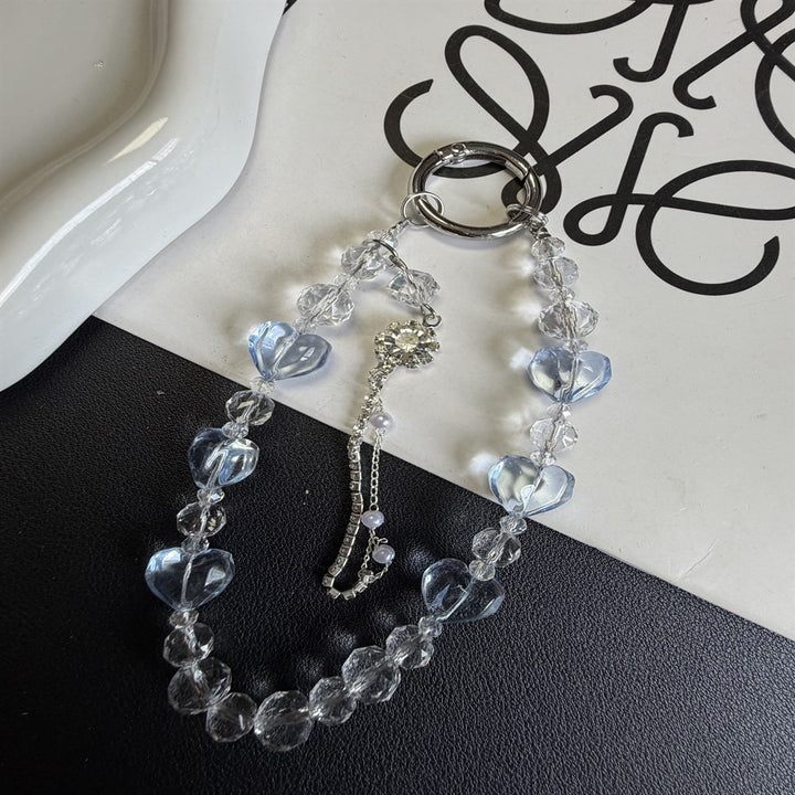 Heart-Shaped Beaded Keychain Stornfield